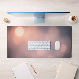 Soft Bokeh Glow Desk Mat – Esthetisch Roze & Perzi