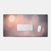 Soft Bokeh Glow Desk Mat – Esthetisch Roze & Perzi (Keyboard & Muis)