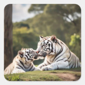Soft Bond – White Tigers Sticker (Voorkant)