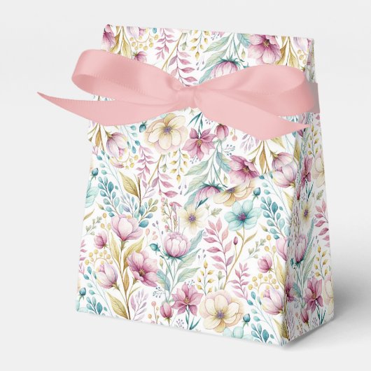Soft Botanical Easter Flower Design Bedankdoosjes (Voorkant Zijde)