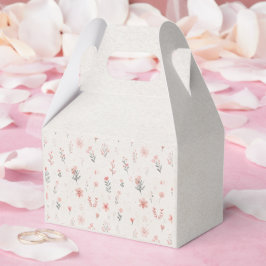 Soft Botanical Pattern Favor Box Bedankdoosjes