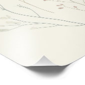 Soft Botanical Poster – Minimal Pastel Floral (Hoek)