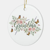 Soft Botanical Wildflowers – Grandma Keepsake Keramisch Ornament (Links)