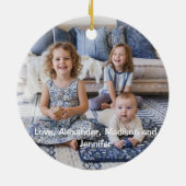 Soft Botanical Wildflowers – Grandma Keepsake Keramisch Ornament (Achterkant)