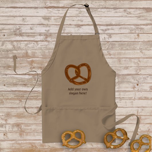 Soft Bread Pretzel Twist German Style - Slogan toe Standaard Schort
