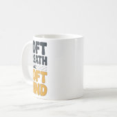 Soft Breath Soft Mind Dandelion Yoga Inspiration A Koffiemok (Voorkant links)