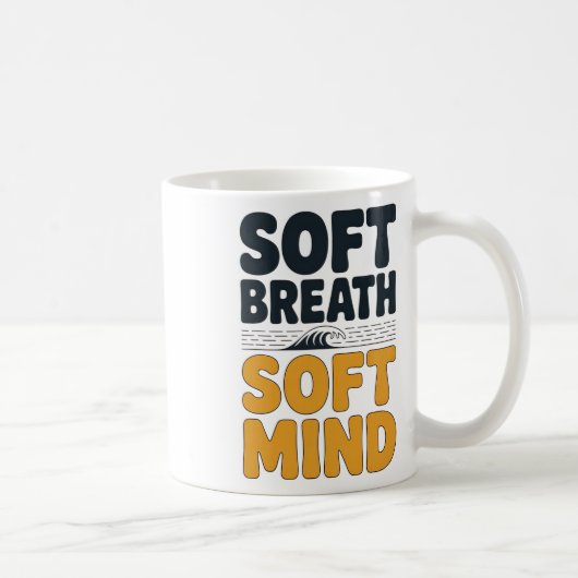 Soft Breath Soft Mind Dandelion Yoga Inspiration A Koffiemok (Rechts)