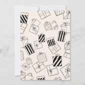 Soft Brown Leaf Birthday Invitation Kaart (Achterkant)