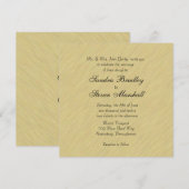 Soft Brushed Gold Wedding Kaart (Voorkant / Achterkant)