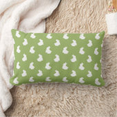 Soft Bunny Silhouette Nursery Accent Kussen (Deken)