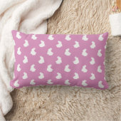 Soft Bunny Silhouette Nursery Accent Kussen (Deken)