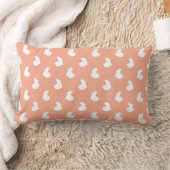 Soft Bunny Silhouette Nursery Accent Kussen (Deken)