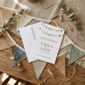 Soft bunting bruiloft save the date