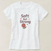 Soft but Strong – Cute Pastel Flower Case T-shirt (Design voorkant)