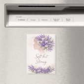 Soft but Strong Lavender Affirmation Magnet (Insitu (Vaatwasser))