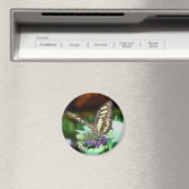 Soft Butterfly On Flower Nature Personalized Magneet (Insitu (Vaatwasser))