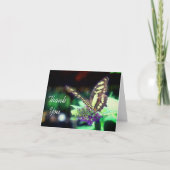 Soft Butterfly on Flower Natuur Hartelijk dank Bedankkaart (Voorkant)