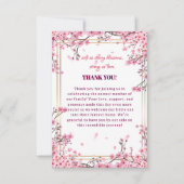 Soft Cherry Blossom Sakura Baby shower Bedankkaart (Voorkant)