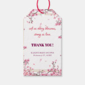 Soft Cherry Blossom Sakura Baby shower Cadeaulabel (Voorkant)