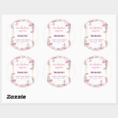 Soft Cherry Blossom Sakura Baby shower Ronde Sticker (Vel)