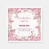 Soft Cherry Blossom Sakura Baby shower Servet (Voorkant)