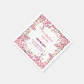 Soft Cherry Blossom Sakura Baby shower Servet (Hoek)