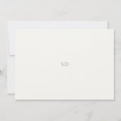 Soft Chic Floral Waterverf bruiloft uitnodiging (Achterkant)