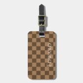 Soft Chocolade Squares Bagagelabel (Voorkant verticaal)