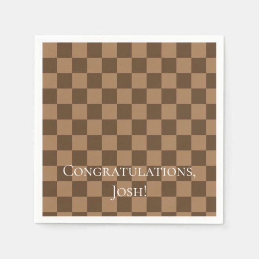 Soft Chocolade Squares Servet (Voorkant)