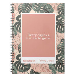 Soft Clay Monstera Block Quote Classic Notebook Notitieboek