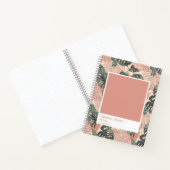 Soft Clay Monstera Color Swatch Large Notitieboek (Binnen)