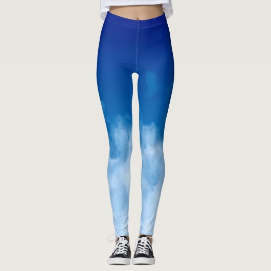Soft Cloud Deep Blue Sky Leggings (Voorkant)