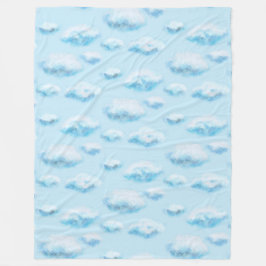 Soft clouds fleece deken