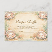 Soft Coastal Pearl Storybook Diapper Raffle Informatiekaartje (Voorkant)