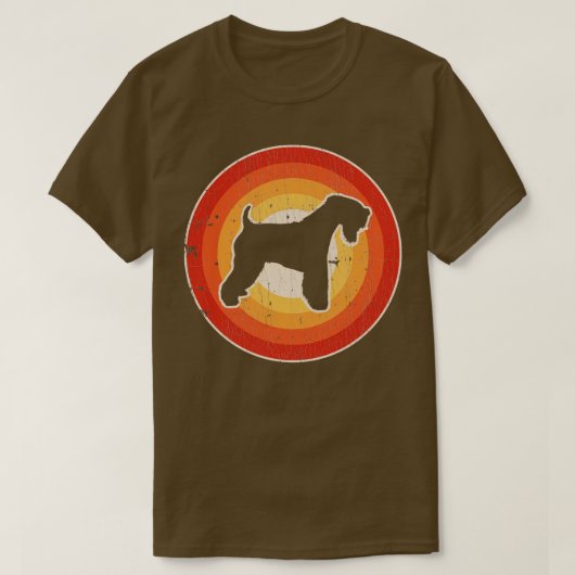 Soft Coated Terrier Sunset Retro for Men W T-shirt (Design voorkant)