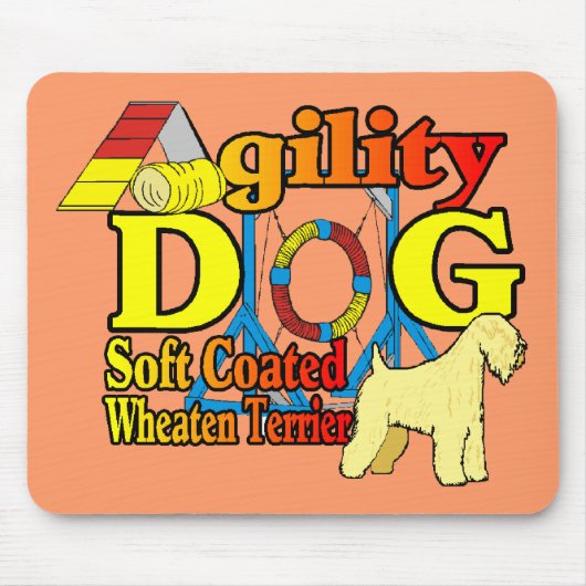 Soft_Coated_Wheaten_Terrier_Agility Muismat (Voorkant)