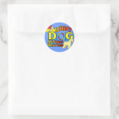 Soft_Coated_Wheaten_Terrier_Agility Ronde Sticker (Tas)