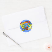 Soft_Coated_Wheaten_Terrier_Agility Ronde Sticker (Envelop)