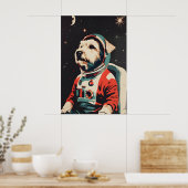 Soft Coated Wheaten Terrier Astronaut Poster (Keuken)