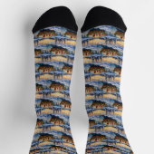 Soft Coated Wheaten Terrier Christmas Boat Holiday Sokken (Top)