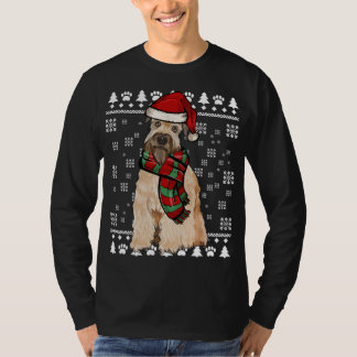 Soft Coated Wheaten Terrier Dog Santa Xmas Ugly Ch T-shirt