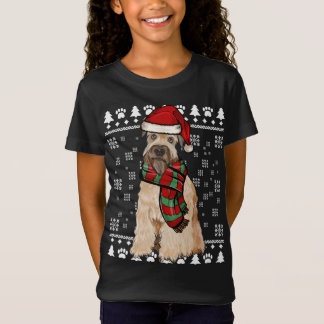 Soft Coated Wheaten Terrier Dog Santa Xmas Ugly Ch T-shirt