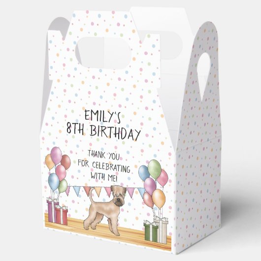 Soft-Coated Wheaten Terrier Dog Verjaardag Dank u Bedankdoosjes (Geopend)
