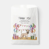 Soft-Coated Wheaten Terrier Dog Verjaardag Dank u Bedankzakje (Voorkant)