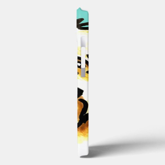 Soft Coated Wheaten Terrier Face Aqua Case-Mate iPhone Case (Achterkant / Links)