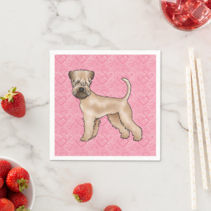 Soft-Coated Wheaten Terrier-hond Hartenpatroon Roz Servet