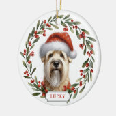 Soft Coated Wheaten Terrier keramische ornament (Links)