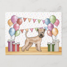 Soft-Coated Wheaten Terrier Pastelkleuren Verjaard