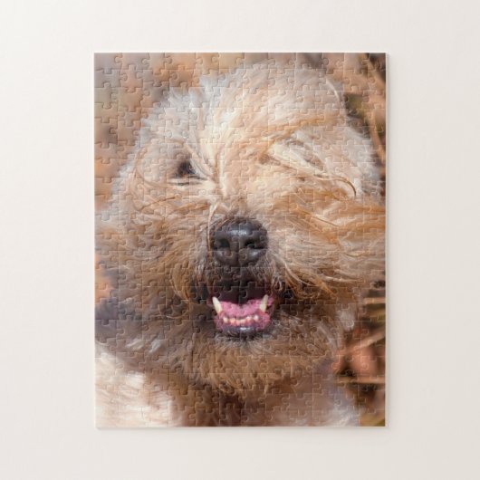 Soft Coated Wheaten Terrier portret Legpuzzel (Verticaal)