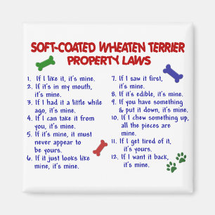 SOFT-COATED WHEATEN TERRIER Property Laws 2 Magneet